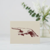 wijsvinger briefkaart (Staand voorkant)