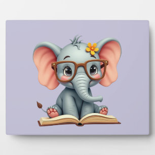 Wijze Baby Olifant Fotoplaat