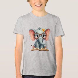 Wijze Baby Olifant Tri-Blend Shirt