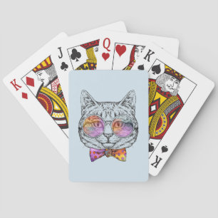 Wijze Kitty Kat Pokerkaarten