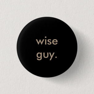 wijze man. knoop ronde button 3,2 cm