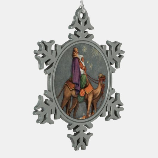 Wijze Mannen, Camel Art Snowflake Ornament (Links)
