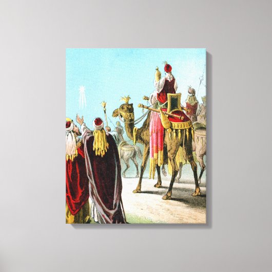 Wijze mannen van het Oosten of Drie Koningen Canvas Afdruk (Voorkant)