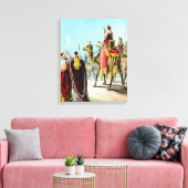 Wijze mannen van het Oosten of Drie Koningen Canvas Afdruk (Insitu (Woonkamer))