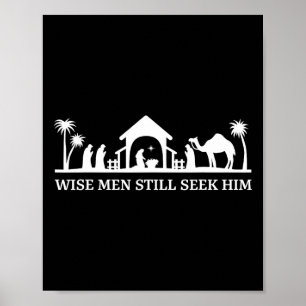 Wijze mannen zoeken hem nog steeds Christelijke ke Poster