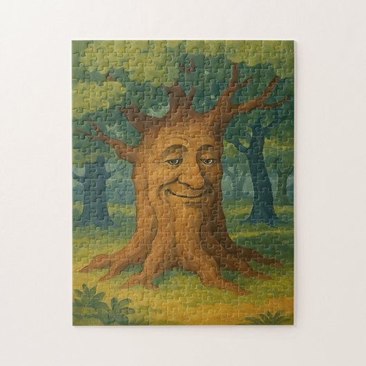 Wijze Oude Boom Legpuzzel (Verticaal)