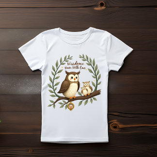 "Wijze uil oma - familie wijsheid kunst" T-shirt