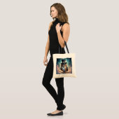 Wijze Uil Tote Bag (Voorkant (model))