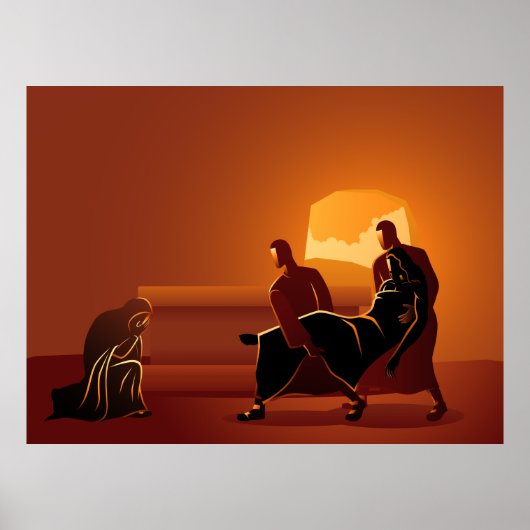 Wijze van het Poster van het 14de station van het  (Voorkant)