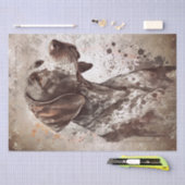 Wijzer Duitse kortharige hond Waterverf Tissuepapier (Craft)