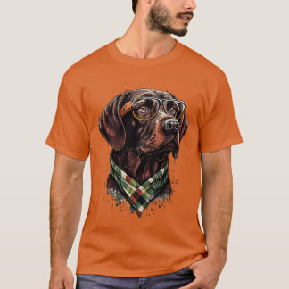 Wijzer hond hipster 1 t-shirt