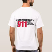 Wijzerplaat 9-1-1 t-shirt (Achterkant)