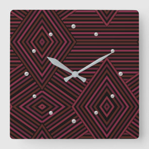 Wijzerplaat voor uw horloge. Voeg een foto en/of e Vierkante Klok