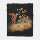 Wijzig alle tekst die ik doe al mijn eigen stunts fleece deken (Voorkant)
