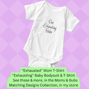 Wijzig alle tekst - één exhaustbaby, mam Bub set Romper
