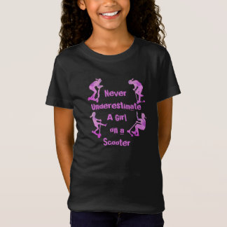 Wijzig ALLE tekst Nooit de meisjesscooter ondersch T-shirt