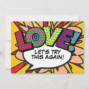 Wijzig de datum Comic Book Modern Fun Save The Date