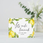 Wijzig de datum Geannuleerd Evenement Lemons Green Briefkaart (Staand voorkant)