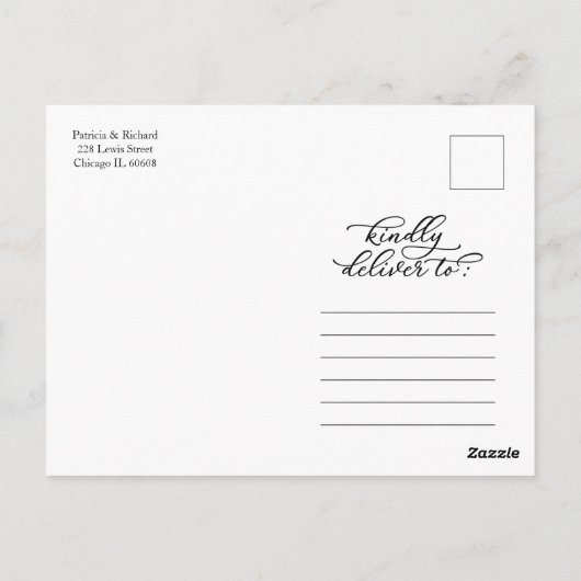 Wijzig de datum Greenery bruiloft uitstel Briefkaart (Achterkant)