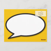 Wijzig de datum New Date Modern Fun Comic Briefkaart (Achterkant)