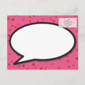 Wijzig de datum uitgestelde Fun Comic Book Aankondigingskaart (Achterkant)