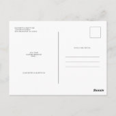 Wijzig de datum van de huwelijksaankondiging Moder Briefkaart (Achterkant)