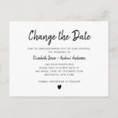 Wijzig het Date Script Simple Minimalist Modern Aankondigingskaart (Voorkant)