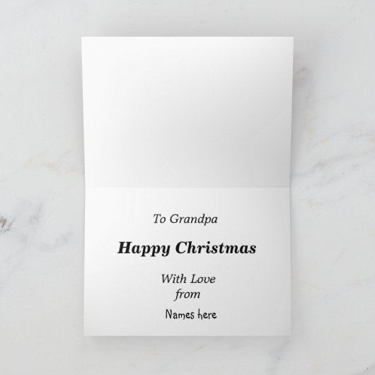 Wijzig tekst Voeg namen Steam Train Happy Christma Kaart (Binnen)