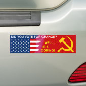 Wijzigen komt eraan bumpersticker (Op auto)