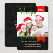 Wijziging Adres Kerstkaart Foto Plat (Voorkant / Achterkant)