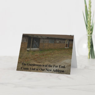 Wijziging adreskaart: gastkamer aankondiging