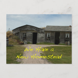 Wijziging adreskaart: New Homestead Aankondigingskaart