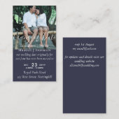 Wijziging datum trouwuitstel foto uitnodiging (Voorkant / Achterkant)