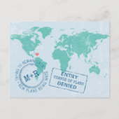 Wijziging herchedule datum bestemming bruiloft aankondigingskaart (Voorkant)