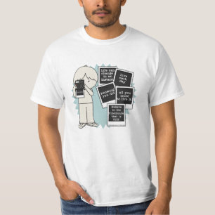 Wijziging in een ogenblikkelijk t-shirt