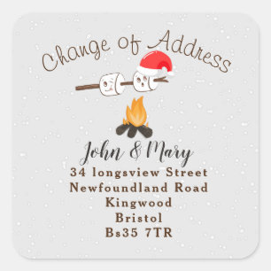Wijziging van adres smore sticker