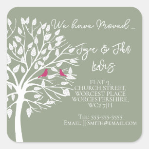 Wijziging van adres Stickers stamboom