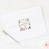 Wijziging van adres vierkante sticker (Envelop)