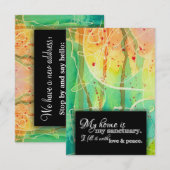 Wijziging van adres We verhuisden het huis met war Aankondiging (Voorkant / Achterkant)