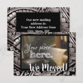Wijziging van adres We verhuisden het huis met war Aankondiging (Voorkant / Achterkant)