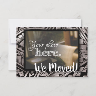 Wijziging van adres We verhuisden het huis met war Aankondiging