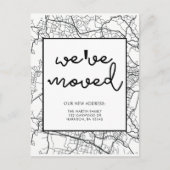 Wijziging van adreskaartenontwerp zwart-wit aankondigingskaart (Voorkant)