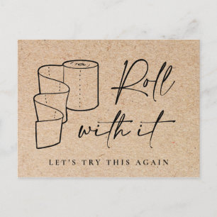 Wijziging van datum Gebeurtenis uitgestelde annule Briefkaart