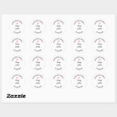 wijziging van datum ronde sticker (Vel)