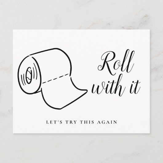 Wijziging van datum uitgesteld geannuleerde gebeur aankondigingskaart (Voorkant)