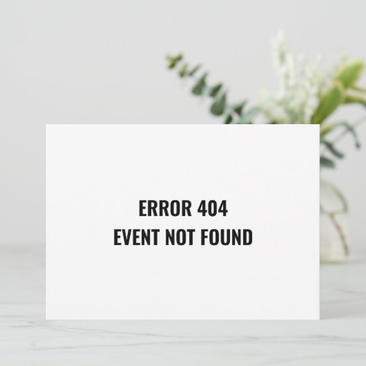 Wijziging van Datum Uitgestelde Funny Canceled Eve Kaart (Staand voorkant)