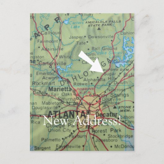 Wijziging van de adreskaart aankondigingskaart (Voorkant)