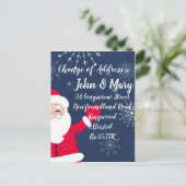 Wijziging van de adressticker voor kerstmis briefkaart (Staand voorkant)