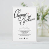 Wijziging van de plannen aankondigingskaart kaart (Staand voorkant)