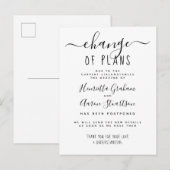 Wijziging van de plannen Elegante aankondiging nie (Voorkant / Achterkant)